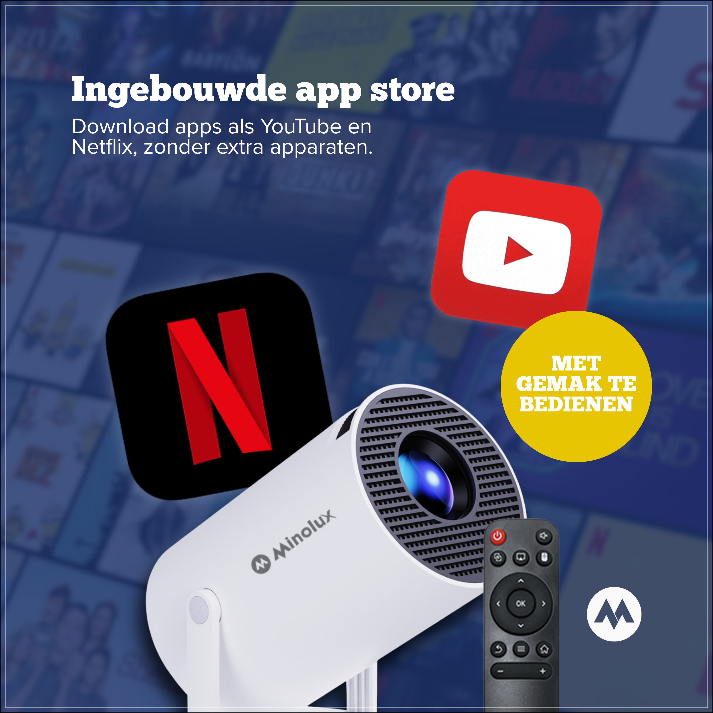 Voorgeïnstalleerde apps voor direct entertainment